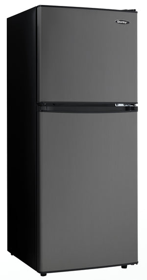 Danby 4.7-cu ft Mini Fridge with Freezer ( Black Stainless ) ENERGY STAR