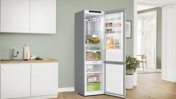 Bosch 800 Series 12.8-cu ft Counter-Depth Built-In Bottom-Freezer Refrigerator with Ice Maker ( Stainless Steel ) ENERGY STAR Certified