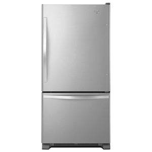 Whirlpool 22.07-cu ft Standard-Depth Bottom-Freezer Refrigerator with Ice Maker ( Stainless Steel ) ENERGY STAR Certified