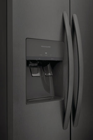 Frigidaire 22.3-cu ft Side-by-Side Refrigerator with Ice Maker ,Water and Ice Dispenser ( Black Stainless Steel ) ENERGY STAR Certified