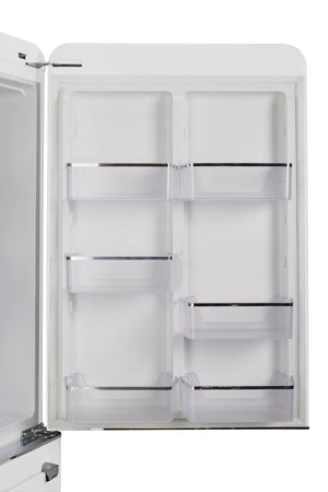 UNIQUE Classic Retro 17.7-cu ft Counter-Depth Bottom-Freezer Refrigerator with Ice Maker ( Marshmallow White ) ENERGY STAR Certified