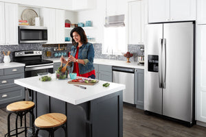 Amana 21.4-cu ft Side-by-Side Refrigerator with Ice Maker ,Water and Ice Dispenser ( Stainless Steel )