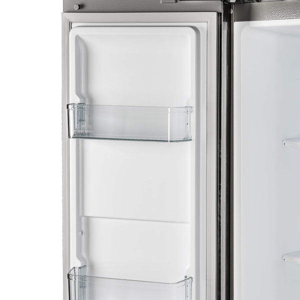FORNO Salerno 15.6-cu ft Counter-Depth Side-by-Side Refrigerator ( Stainless steel )