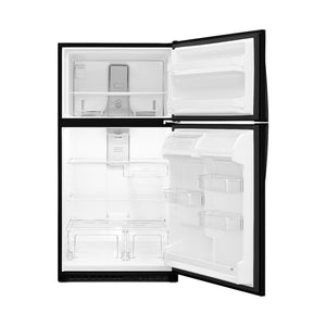 Whirlpool 20.5-cu ft Top-Freezer Refrigerator ( Black )