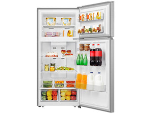 Hisense Top Mount 18-cu ft Top-Freezer Refrigerator ( Stainless Steel ) Garage Ready ENERGY STAR Certified