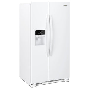 Whirlpool 24.5-cu ft Side-by-Side Refrigerator with Ice Maker ,Water and Ice Dispenser ( White )
