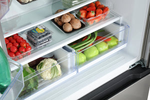 Hamilton Beach Counter-Depth 17.9 3 -Door French Door Refrigerator ( Stainless ) ENERGY STAR Certified