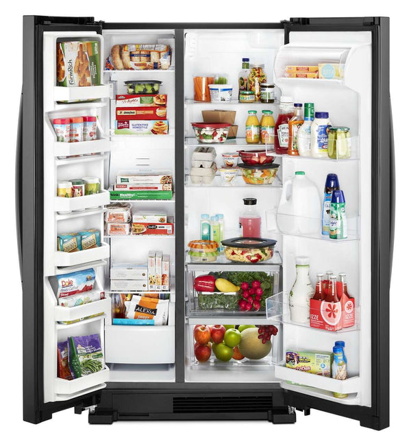 Whirlpool 25.1-cu ft Side-by-Side Refrigerator ( Black )