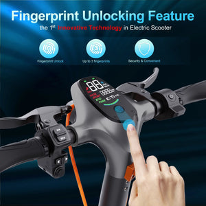 ZonDoo ZU10 Electric Scooters Adult, 800w Motor up to 30MPH 40Miles Long Range , 10” Fat Tire Foldable E Scooter with Seat for Adult